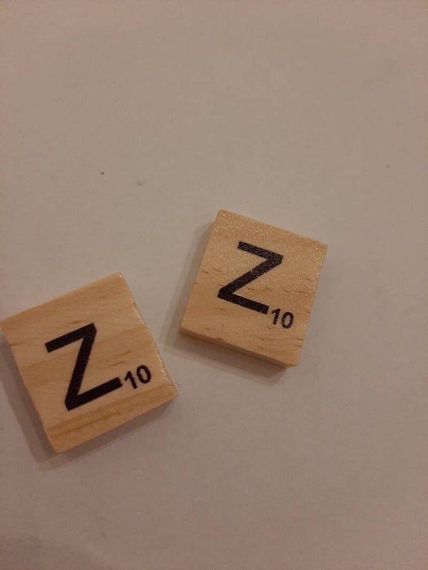 Houten scrabble letter 18 x 20 mm  Z