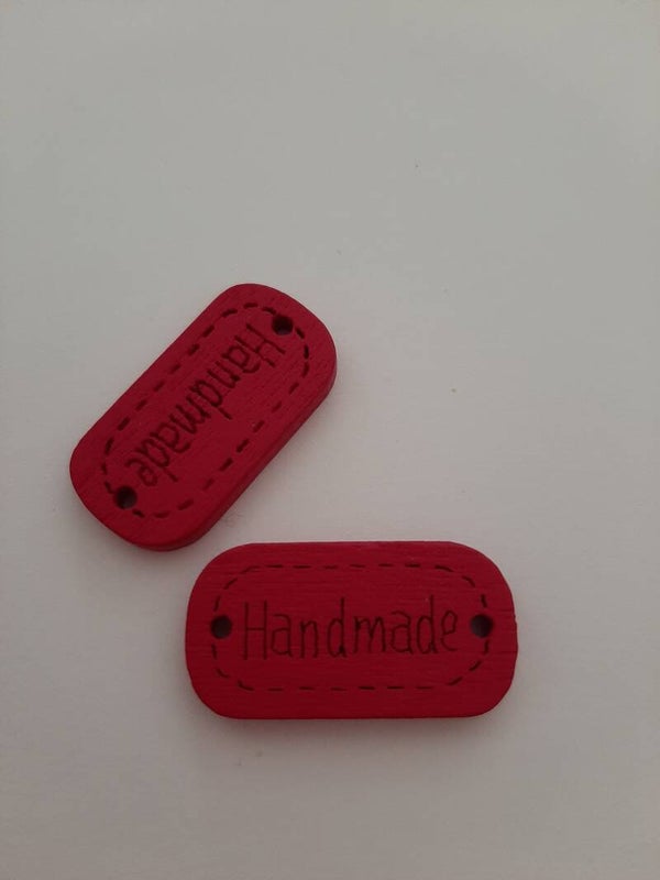 Houten label handmade fuchsia (2)