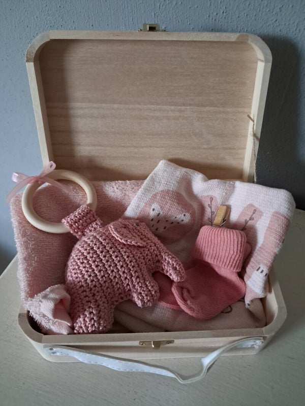 Kado koffer oud roze