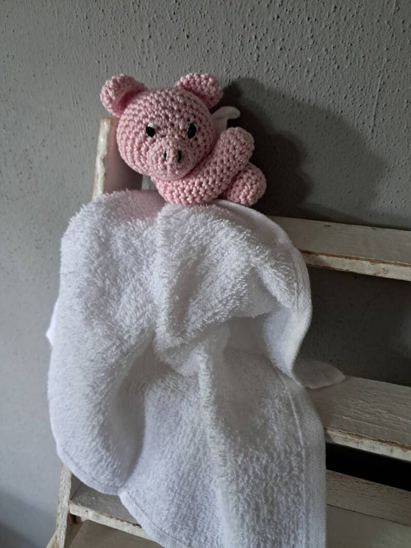 Kroeldoekje varken roze