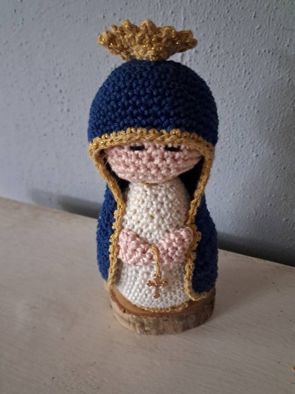 Madonna donkerblauw