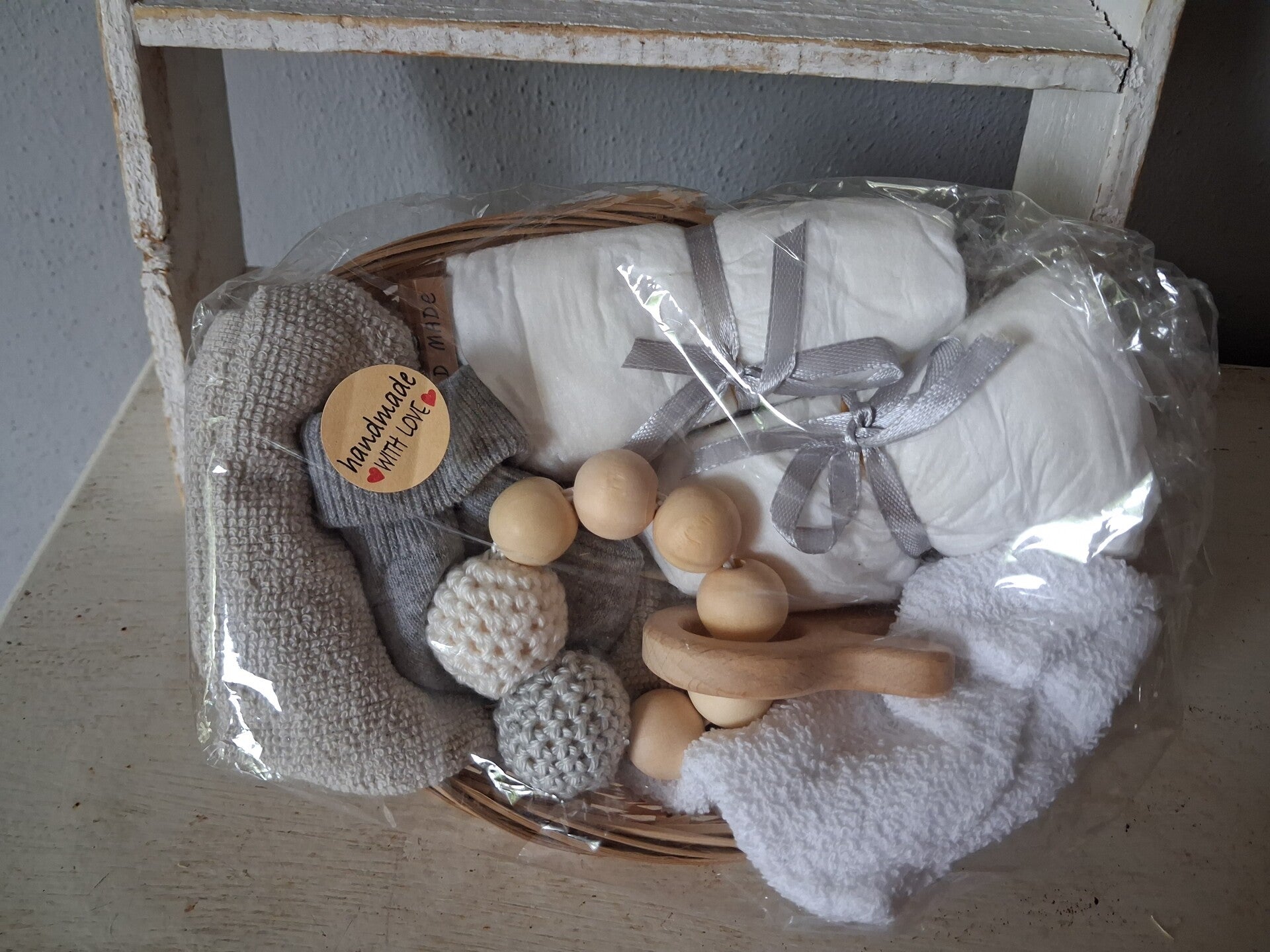 Kado mandje grijs nijntje