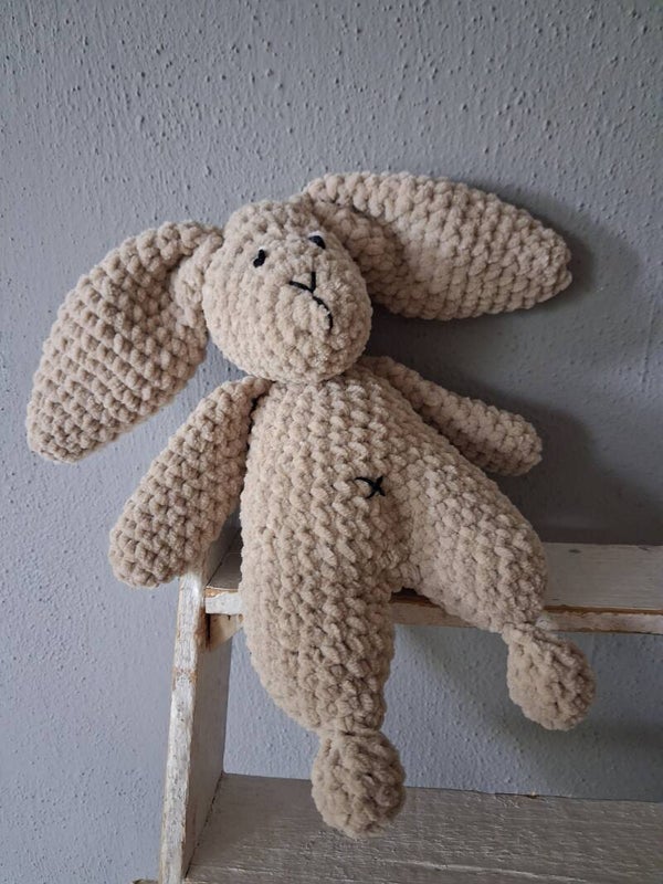 Newborn knuffel konijn beige