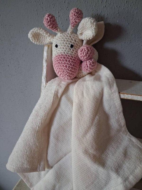 Kroeldoekje giraf roze