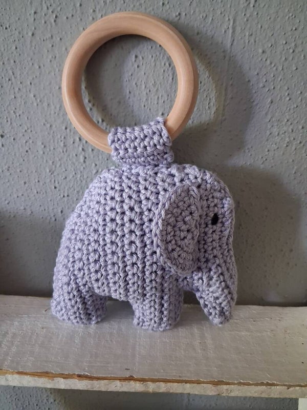 Bijtring olifant lila