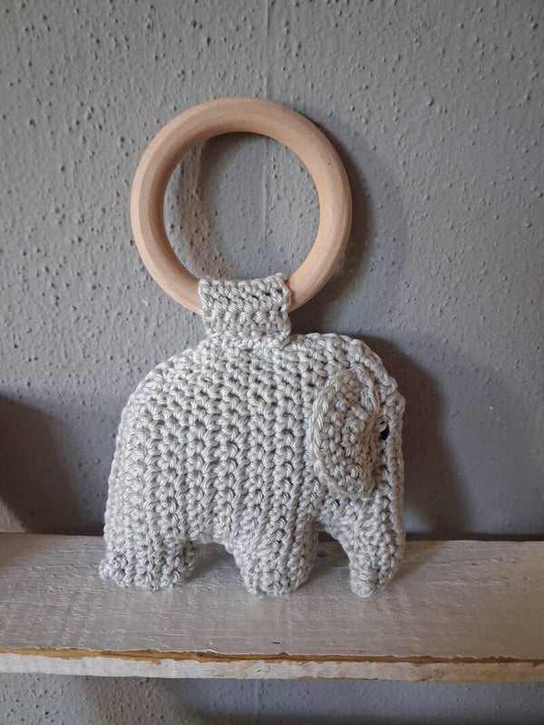 Bijtring olifant grijs