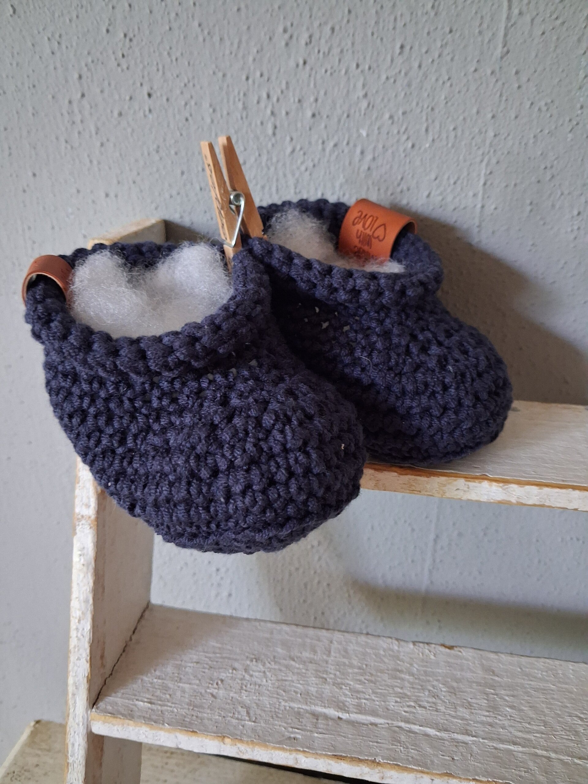 Babyslofjes 0-3 maanden blauw