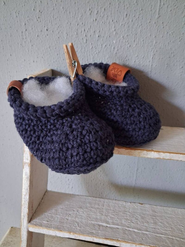 Babyslofjes 0-3 maanden blauw