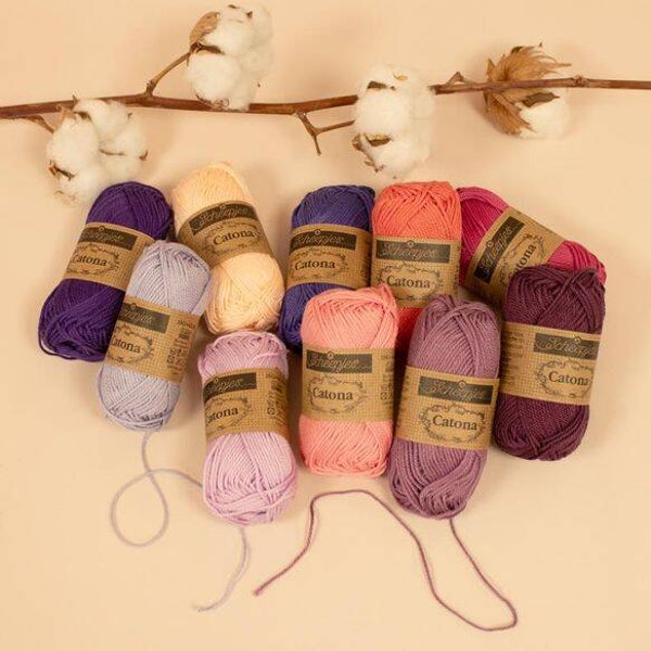 Scheepjes Catona minis colour pack Berry Bliss