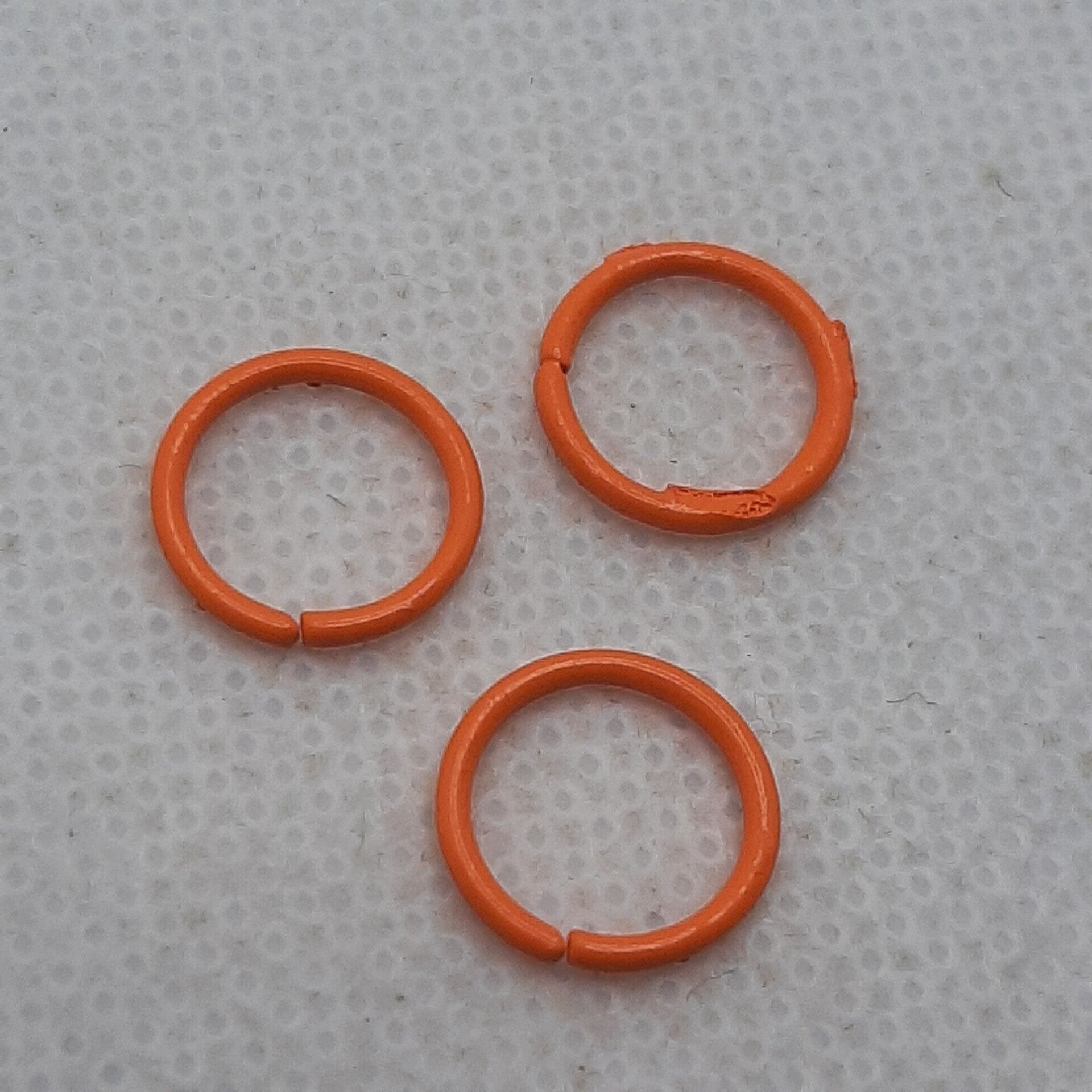 Ijzeren ring 10 mm oranje