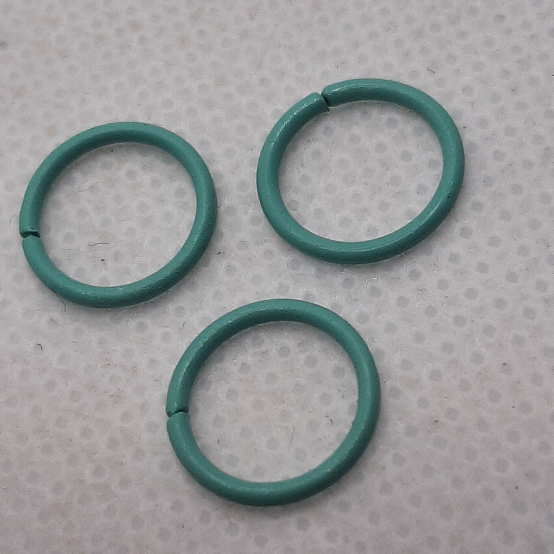 Ijzeren ring 10 mm petrol