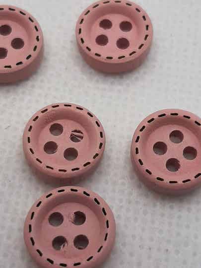 180 stuks gemengde kleurrijke houten knopen, 25 mm vintage 180 stuks gemengde kleurrijke houten knopen, 25 mm vintage