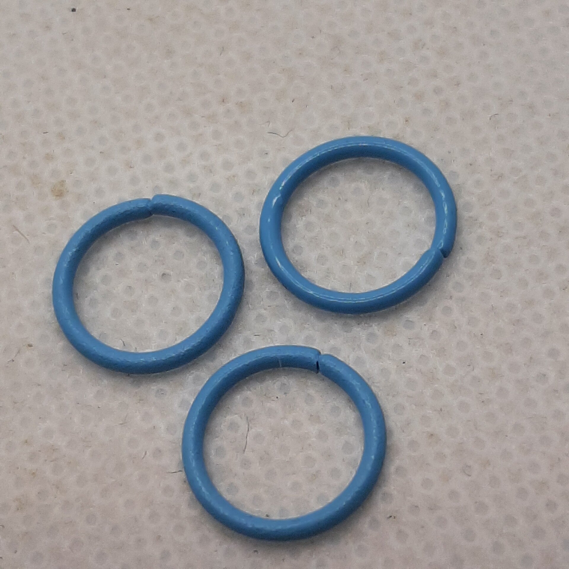 Ijzeren ring 10 mm blauw