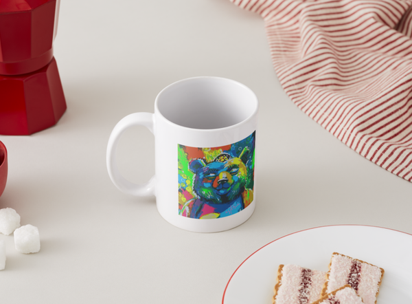 Ceramic mug "Zen bear"