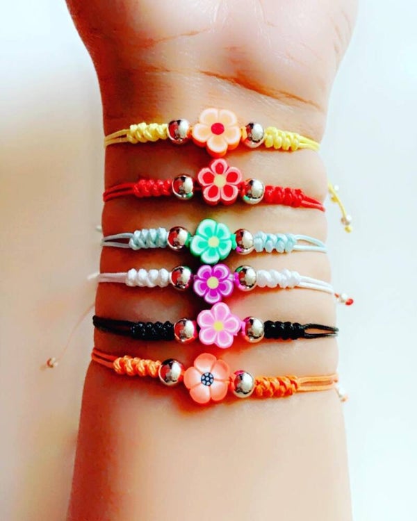 Prachtige unieke flower armband