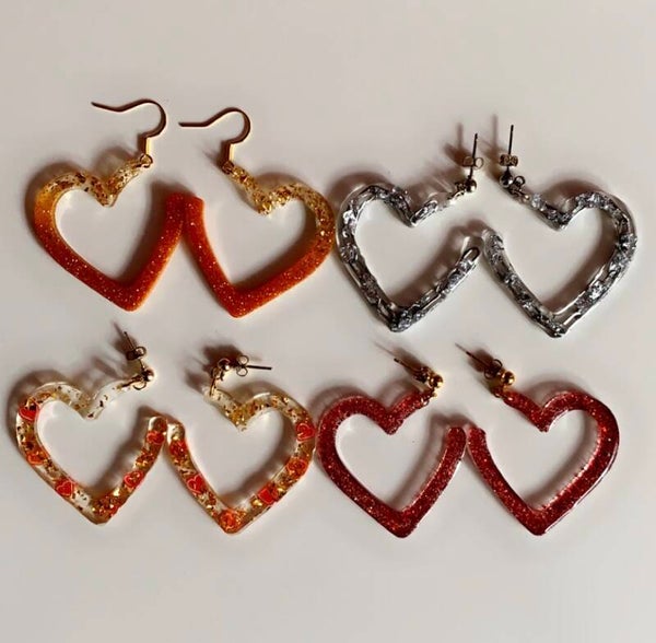 Lichtgewicht sierlijke epoxy resin oorbellen