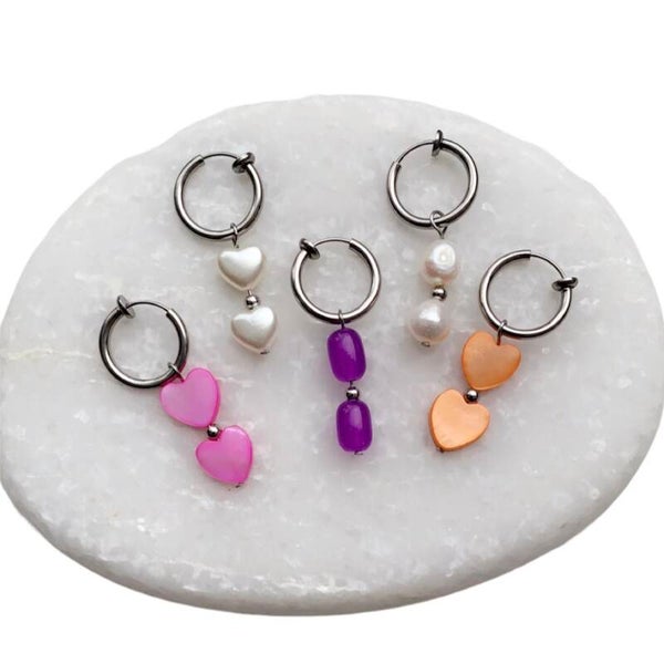 One piece Clip oorbellen (Zilver)