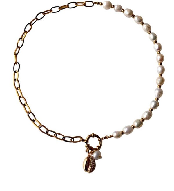 Parels schakel ketting