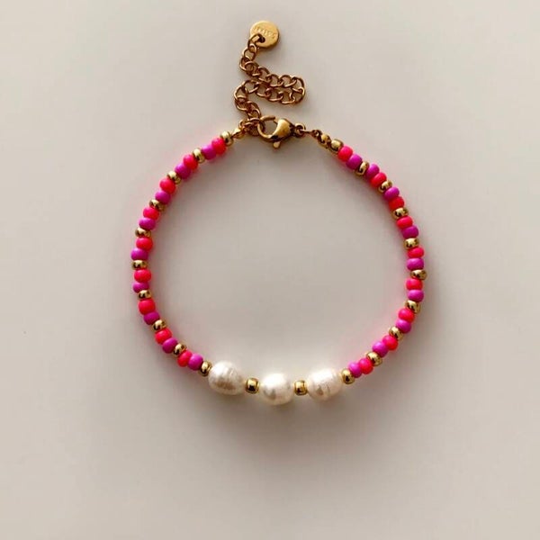 Boho parels armband
