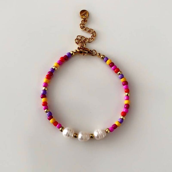Boho parels armband