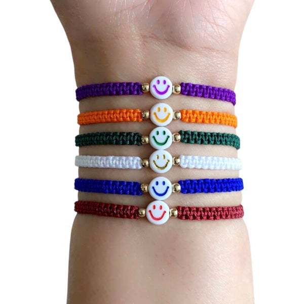 Leuke smiley armband