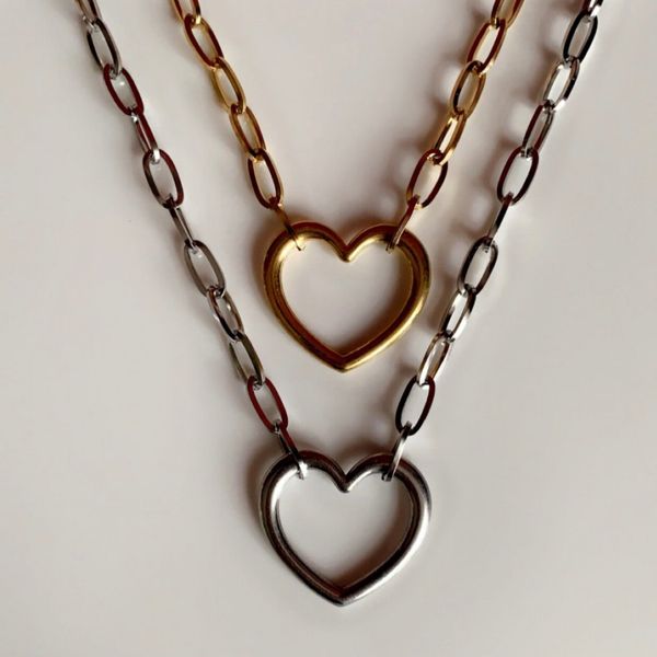 Hartje schakel ketting