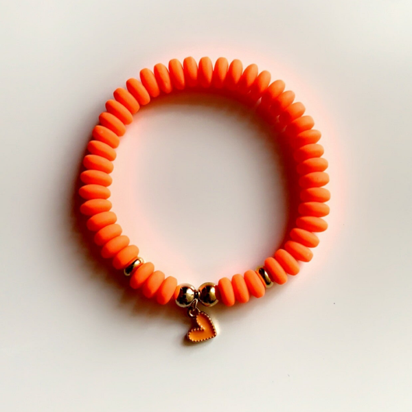 Neon oranje armband