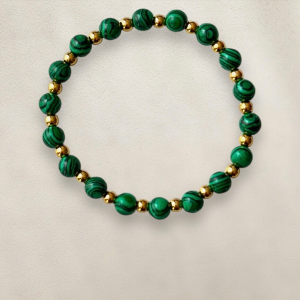 Malachiet natuursteen armband