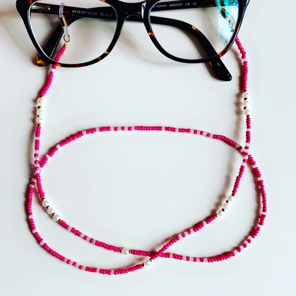 Unieke stijlvolle kralen brillenketting