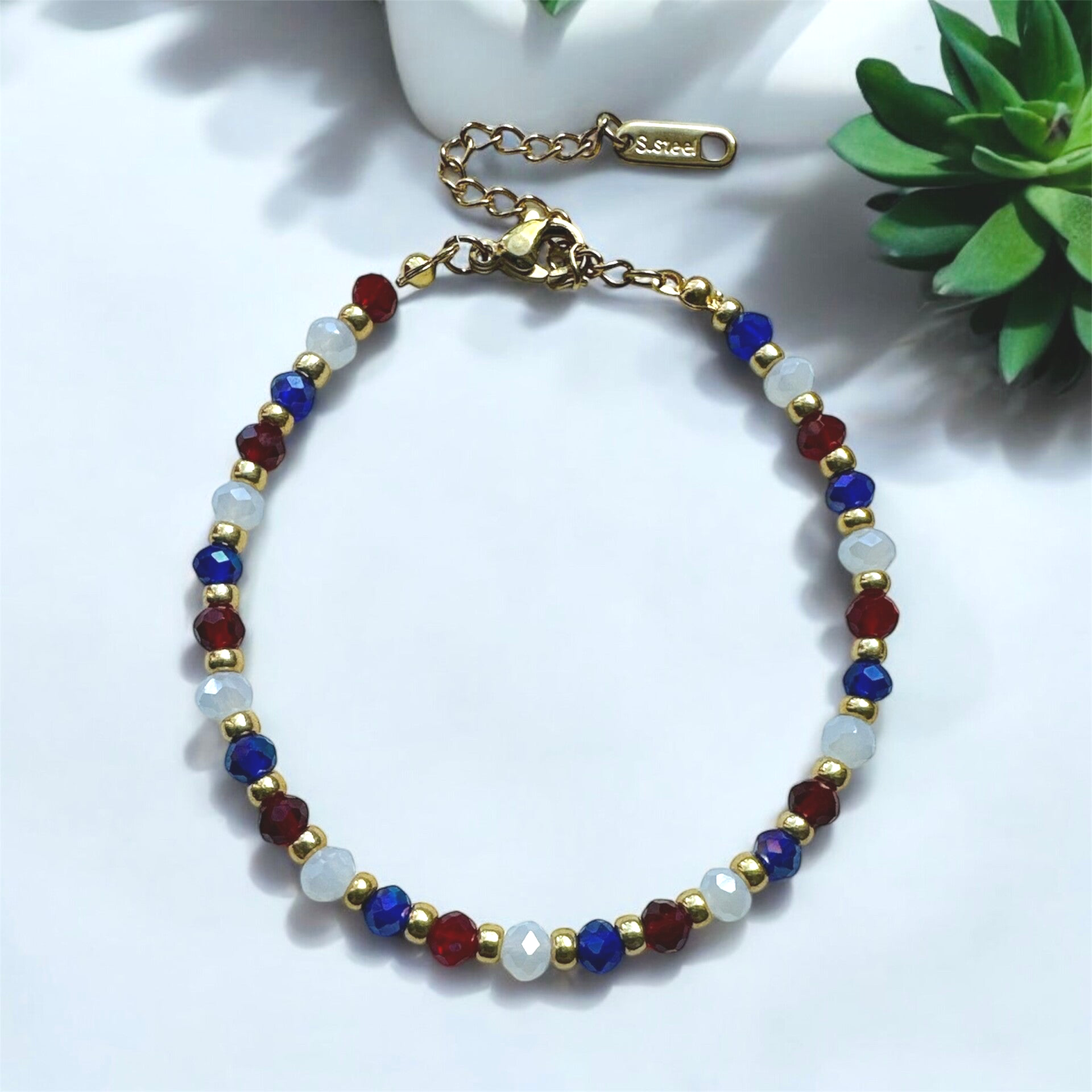 Facet kralen armband