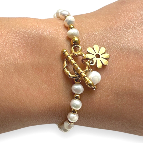 Armband zoetwater parels