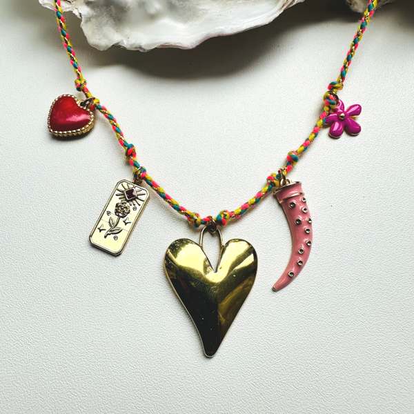 Big heart Koord bedelketting