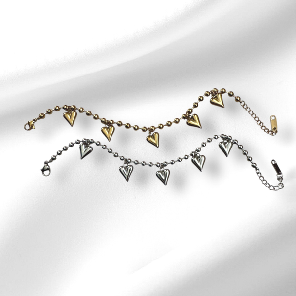 Hartjes bedelarmband