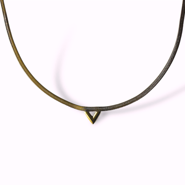 Snake ketting met V