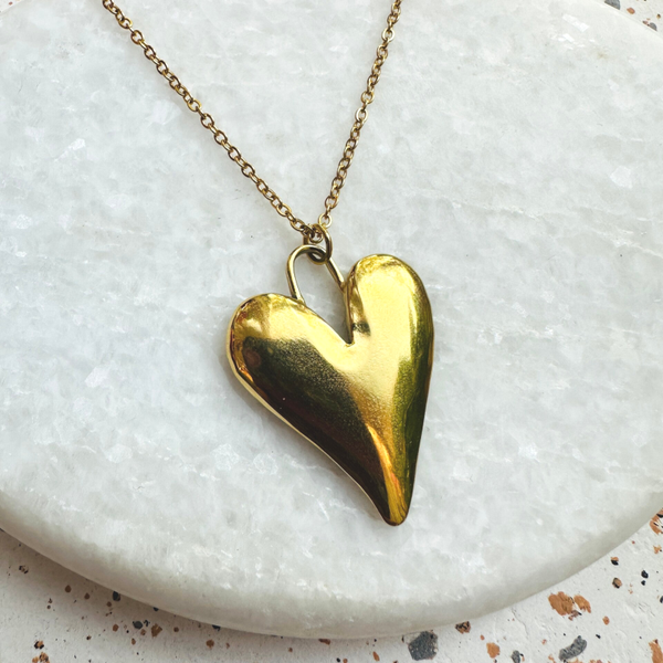 Lange ketting met big heart