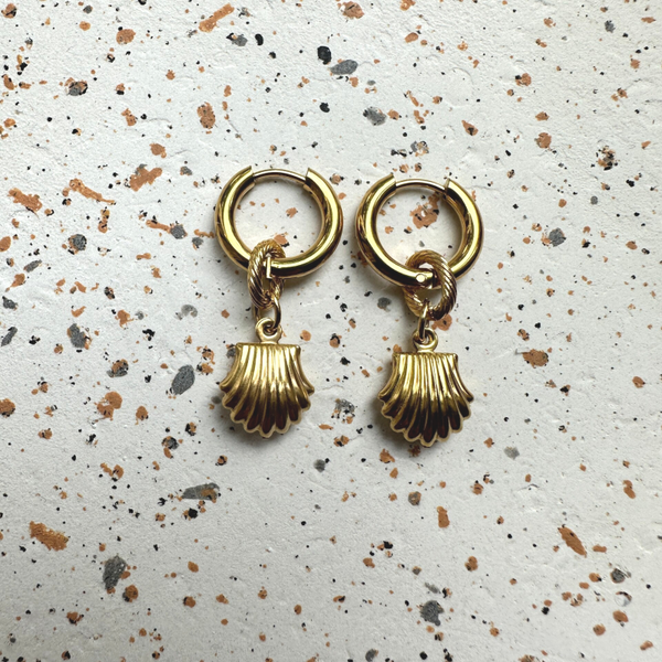 Stainless Steel Shell oorbellen