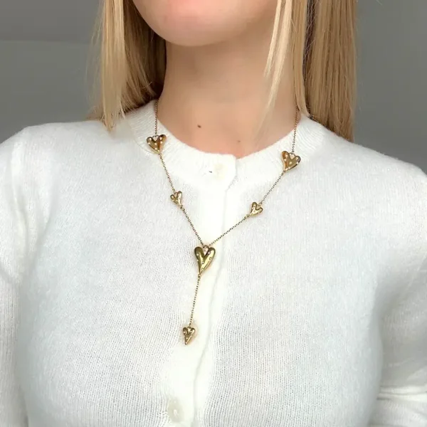 Fenna hartjes ketting