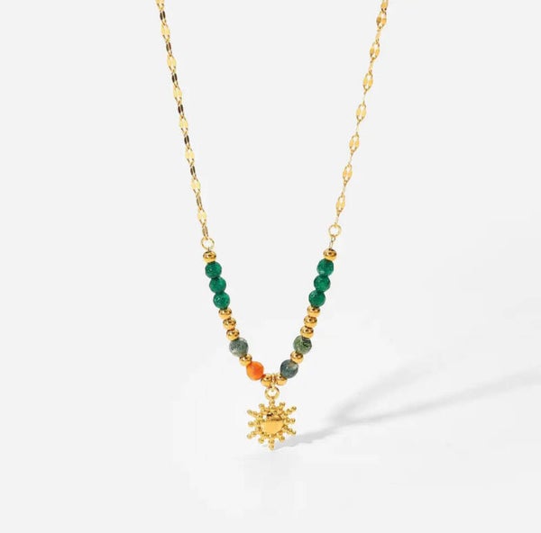Stainless steel zonnetje ketting