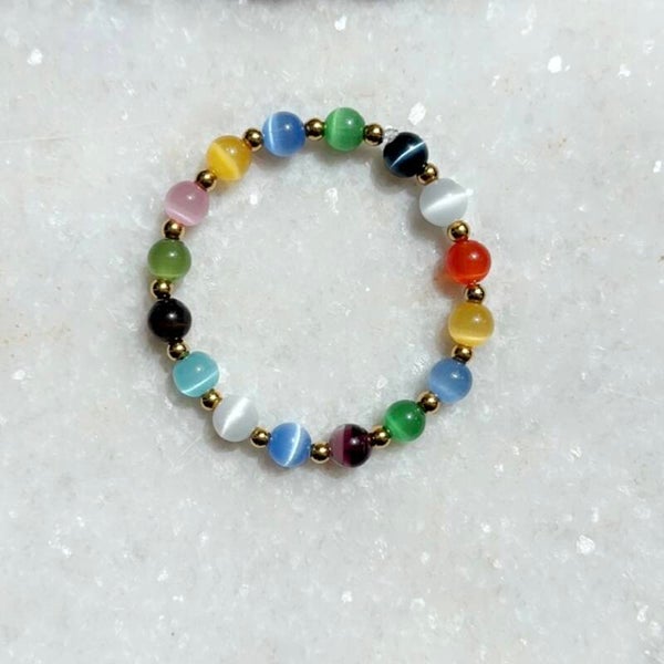 Natuurstenen stretch armband