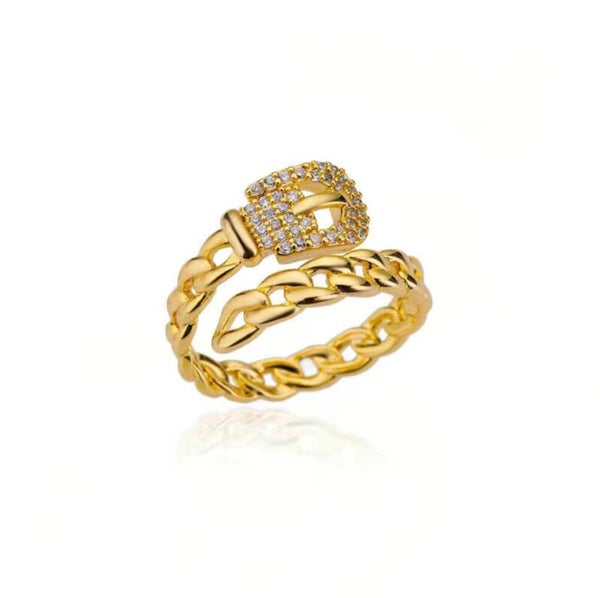 Stainless steel elegante ring