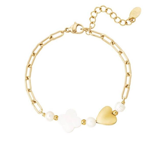 Armband hart & klaver