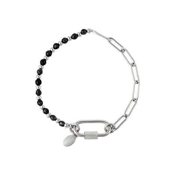 Roestvrij stalen armband stenen en ketting
