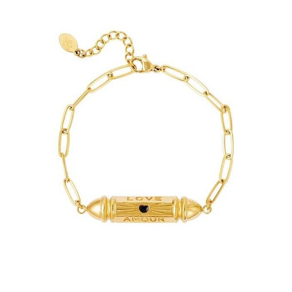 Armband kogelkraal 'love' 'amour'