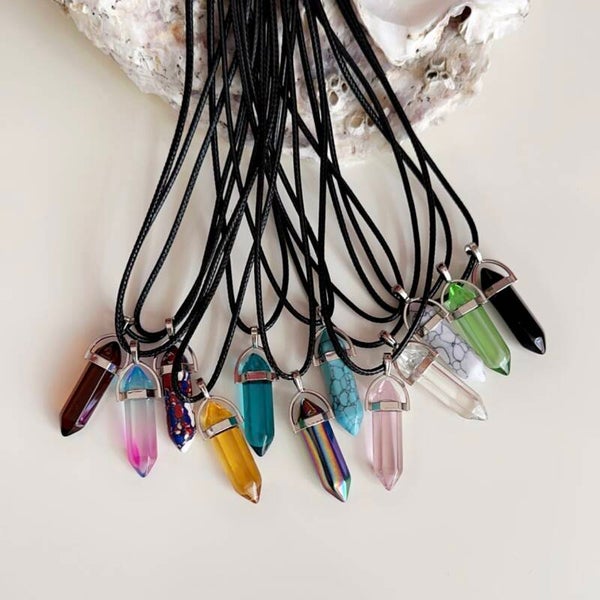 Natuurstenen kristal ketting