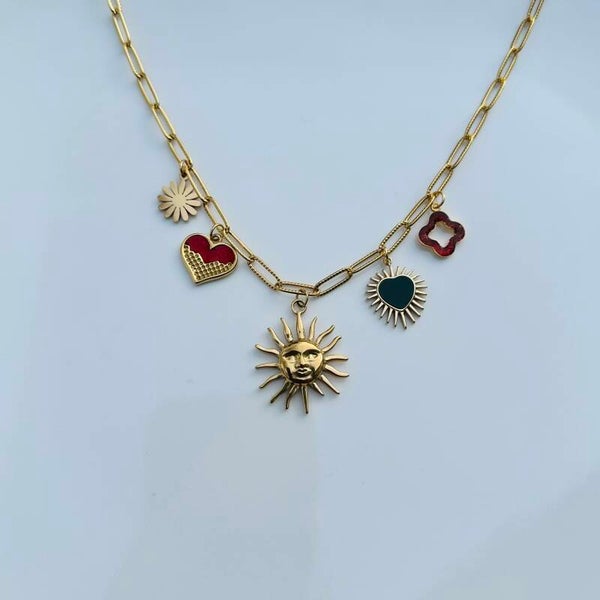 Sun shine ketting met bedels