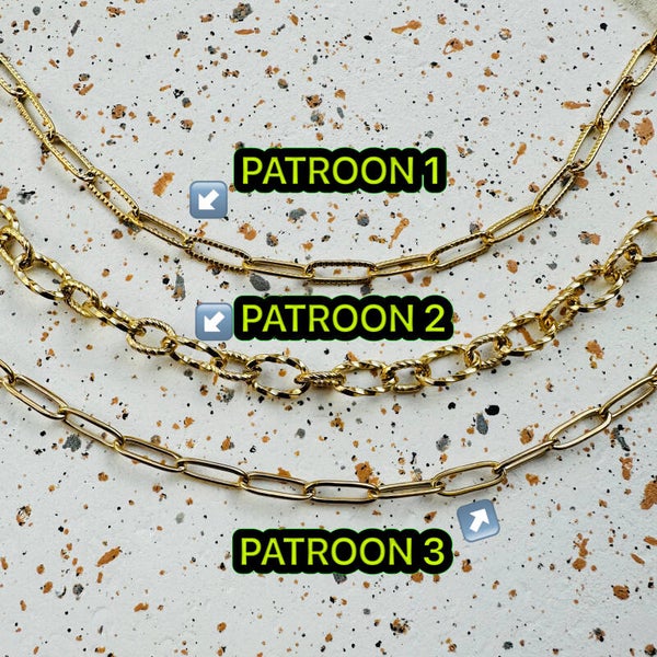 Stainless steel Schakel ketting