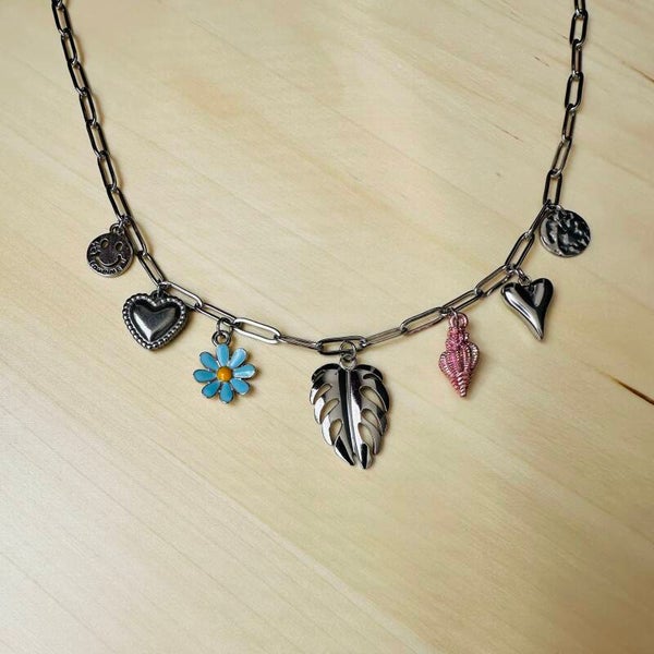 Monstera blad bedelketting