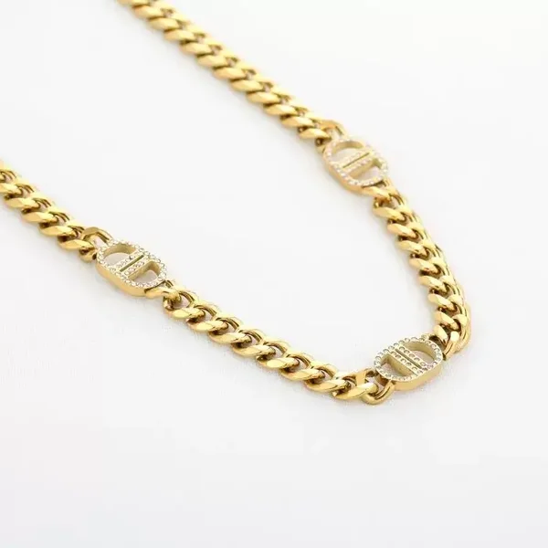 The Good Life strass ketting goud