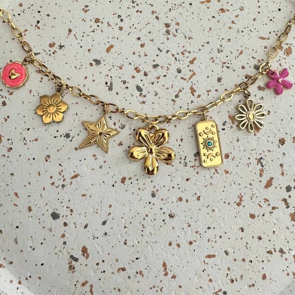 Flower star bedelketting