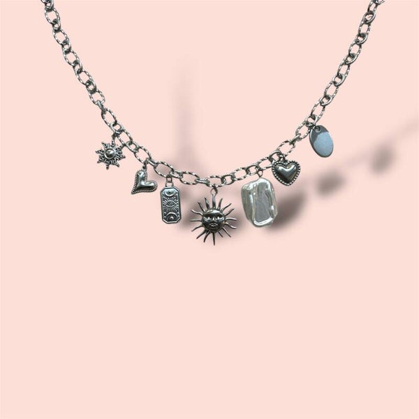 Sunshine  bedelketting zilver